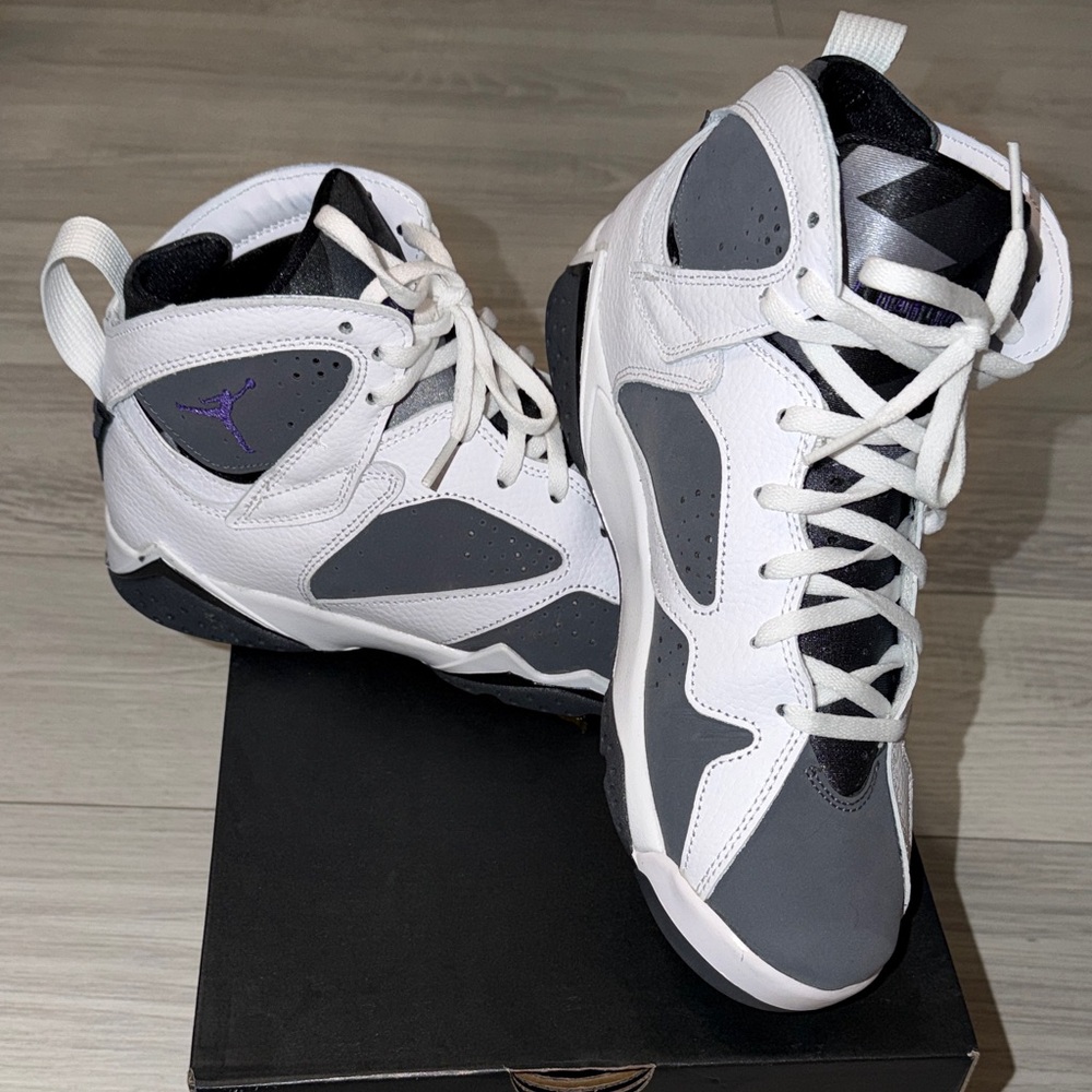 Air Jordan Retro 7 Sneakers in Black and White